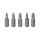 Набор бит Intertool STORM PH1 PH2 PZ1 PZ2 1/4"x25мм S2 5шт (VT-0210) - изображение 3