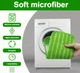 Насадка на швабру Swiffer багаторазова мікрофібра моп на липучках 14 см x 28.5 см (sw-green) - зображення 4