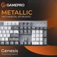 Дротова механічна клавіатура GamePro Genesis Metallic (MK144G) 100% Red switches - зображення 7