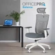 Крісло офісне OfficePro Balance OC550-W-DG-DG - зображення 9