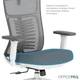 Крісло офісне OfficePro Balance OC550-W-DG-DG - зображення 12