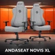 Крісло ігрове Anda Seat Novis Gray Fabric Size XL - зображення 7