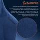 Крісло ігрове GamePro FGC750DB Fabric Dark Blue - зображення 8