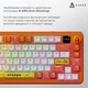 Бездротова механічна клавіатура Ajazz AK820 MAX Avocado Switch Orange-White Theme-RGB--With Screen - зображення 15