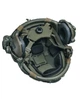 Баллистический шлем военный тактическая пуленепробиваемая каска FAST Helmet NIJ IIIA + тактические наушники Walkers оливковый - изображение 4