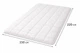 Ковдра PERYNKA пухо-перова WHITE LILYUM 150 х 220 з кантом - изображение 3