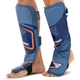 Защита голени и стопы кожаная для единоборств защита для ног Fistrage Fight Gear 4302 размер XL Blue - изображение 1