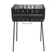 Мангал чемодан складной на 6 шампуров 590×10×2 мм с деревянными ручками комплект для пикника - изображение 2