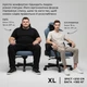 Геймерське крісло Anda Seat T-Pro 2 Сірий/Чорний Тканина XL (р.60.5 х 87 см) - зображення 14