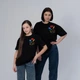 Футболка оверсайз для дівчинки Melanika "Квітуче поле" чорна D-46-116-122 - изображение 8