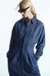 Джинсова сукня COS oversized waisted denim shirt dress 1201874001 38 Синій - изображение 3