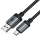 Кабель ACEFAST C20-04 USB-A to USB-C aluminum alloy charging data cable чорний - изображение 3