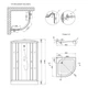 Душовий бокс Lidz Tani SB90x90.SAT.LOW.FR, скло Frost 4 мм - изображение 2