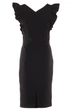 Жіноча ошатна сукня чохол з рюшем LadyLike 46 Чорний (ll2213420090348) - изображение 4