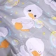 Комплект постельного белья в кроватку детский Mirson 110х140 см 17-0896 Baby Ducks Gray Бязь (2200012393581) - изображение 3