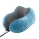 Дорожній набір для сну 3в1, подушка підголовник Memory foam, маска, беруші - зображення 3
