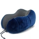 Дорожній набір для сну 3в1, подушка підголовник Memory foam, маска, беруші - зображення 4