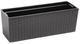 Горщик Балконна скринька Kadax Begonia Rattan з ручками 19x56 см Графіт (5903699428931) - зображення 2