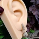 Сережки Xuping Jewelry довжина 3см ширина 1.2см медичне золото позолота 18К с1656 - зображення 3