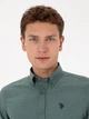 Рубашка мужская U.S. Polo Assn G081SZ004-000-2348254(Koyu Yeşil) L Зеленая (8683859553440) - изображение 3