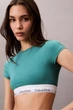 Топ с мягкой чашкой Calvin Klein 42(S) Бирюзовый (131775) - изображение 4
