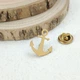 Значок из стали BROCHE брошь бижутерия Якорь золотистый BRGV115225 - изображение 6