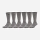 Набор мужских носков высоких хлопковых Nike U Nk Ed Pls Csh Crw 132 SX6897-065 коттон 38-42 6 пар Серый (195241138695) - изображение 1