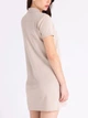 Платье-футболка короткое летнее женское U.S.Polo Assn 216433-ZH00A(SOURDOUGH HEATHER) L Кремовое (786662486641) - изображение 2