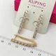 Серьги Xuping Jewelry длина 3.2см ширина 4мм медицинское золото позолота 18К стрелы с648 - изображение 6