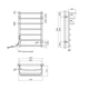 Полотенцесушитель электрический Kroner KRP Prima EL800x500-7 - изображение 2