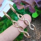 Сережки Xuping Jewelry довжина 4.9см ширина 7мм медичне золото позолота 18К цирконій з1334 - зображення 3
