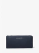 Женский кошелек Michael Kors Jet Set Travel Large Saffiano Leather Quarter-Zip Wallet синий - изображение 2
