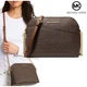 Сумка жіноча MICHAEL Michael Kors Jet Set Travel Medium Logo Dome Crossbody Bag (коричнева) - зображення 2