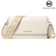 Женская кожаная сумка Michael Kors Jet Set Large Leather Crossbody Bag (кремовая) - изображение 2