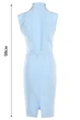 Жіночий сарафан з рюшею та поясом LadyLike 42 Блакитний (ll2212920069366) - изображение 5