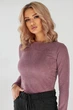 Жіночий однотонний лонгслів вузького крою LadyLike 48 Фіолетовий (ll2064280079420) - изображение 1