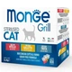 Вологий корм Monge Cat GRILL WetMIX Sterilised півник/форель/телятина 1.02 кг (017527) - зображення 2