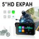 Мотоциклетный мультимедийный монитор Podofo A-4058 с 5" экраном, Bluetooth, Apple CarPlay и Android Auto, для мотоцикла, черный - изображение 5