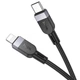 Дата кабель Hoco X109 Energy silicone Type-C to Lightning (2m) Black - изображение 3