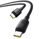 Дата кабель Baseus Silky Series OS Fast Charging Type-C to Type-C 100W (1m) (P10377704) Cluster Black - зображення 3