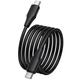 Дата-кабель Hoco X124 Bien silicone Type-C to Type-C 60W (1m) Black - зображення 3
