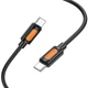 Дата кабель Borofone BX114 Structure Type-C to Type-C 60W (1m) Black - зображення 4
