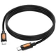 Дата кабель Borofone BX114 Structure Type-C to Type-C 60W (1m) Black - зображення 5