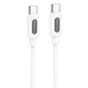 Дата кабель Borofone BX114 Structure Type-C to Type-C 60W (1m) White - зображення 1