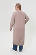 Жіночий в’язаний кардиган-пальто Арго з кишенями SEWEL 50-52 XL Бежевий (sw-2000000302751) - изображение 4