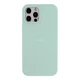 ПротиударнийЧохол Silicone Case Full Size (AA) для iPhone 12 Pro Max 64.Light Cyan - зображення 1