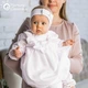 Костюм для крещения девочки «Мамине Сонечко», размер 86 «Перлинка» белый лён + мешочек для локона в подарок (арт. 15262-6) - изображение 10
