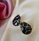 Сережки універсальні Краплі jewelry Золотисті - чорні - зображення 7