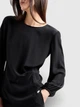 Блузка женская Armani Exchange 697964335 M Черная (1159851016) - изображение 4