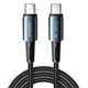Кабель Essager Type-C до Type-C швидке заряджання 100W 1м Blue (EXCTT1-CG03) - зображення 1